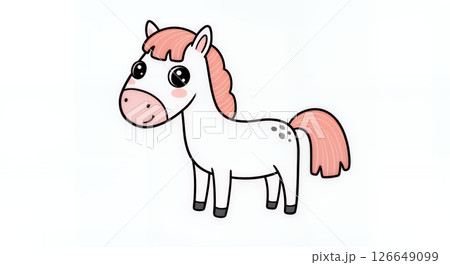 かわいい馬 126649099