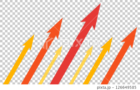 紅色向上箭頭背景圖 126649585