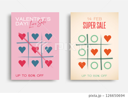 Happy Valentine's Day greeting card Happy Valentine's Day greeting card 126650694