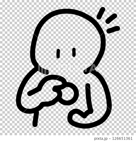 お金や仕事に関するシンプルで可愛い棒人間イラスト / Simple and Cute Stick お金や仕事に関するシンプルで可愛い棒人間イラスト / Simple and Cute Stick 126651361