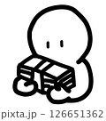 お金や仕事に関するシンプルで可愛い棒人間イラスト / Simple and Cute Stick  126651362