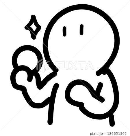 お金や仕事に関するシンプルで可愛い棒人間イラスト / Simple and Cute Stick お金や仕事に関するシンプルで可愛い棒人間イラスト / Simple and Cute Stick 126651365