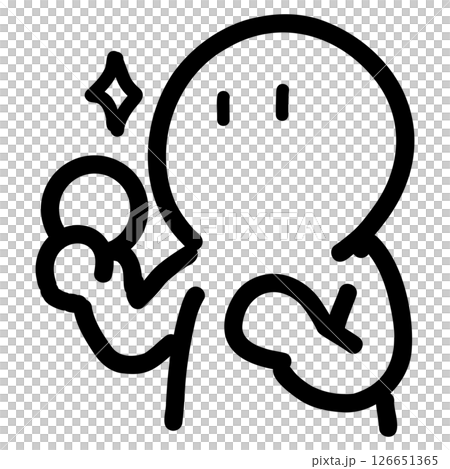 お金や仕事に関するシンプルで可愛い棒人間イラスト / Simple and Cute Stick お金や仕事に関するシンプルで可愛い棒人間イラスト / Simple and Cute Stick 126651365