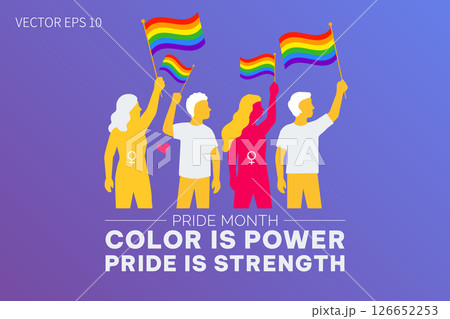 Color Is Power Pride Is Strength Pride Month Design Color Is Power Pride Is Strength Pride Month Design 126652253