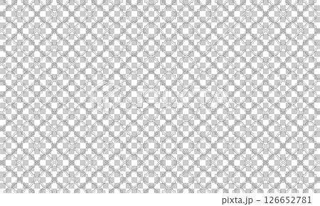 アンティーク感がある線の幅が違う二重になったモロッカン模様 アンティーク感がある線の幅が違う二重になったモロッカン模様 126652781