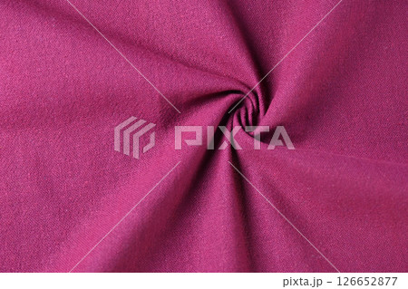 red cotton texture color of fabric textile industry, abstract image for fashion cloth 126652877