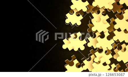 The jigsaw puzzle game for Business or Teamwork concept 3d Rendering. The jigsaw puzzle game for Business or Teamwork concept 3d Rendering. 126653087