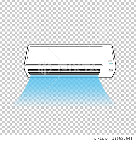 Air conditioner blowing cold air 126653641