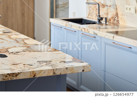Discover an Elegant Kitchen Design Featuring Stunning Marble Countertops and More Discover an Elegant Kitchen Design Featuring Stunning Marble Countertops and More 126654977