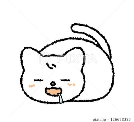 眠い白猫 126658356