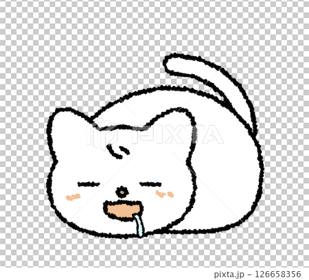 眠い白猫 126658356