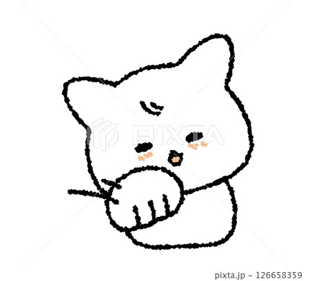 手を振るねこ 126658359