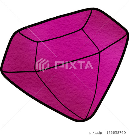 The illustration of a diamond 126658760