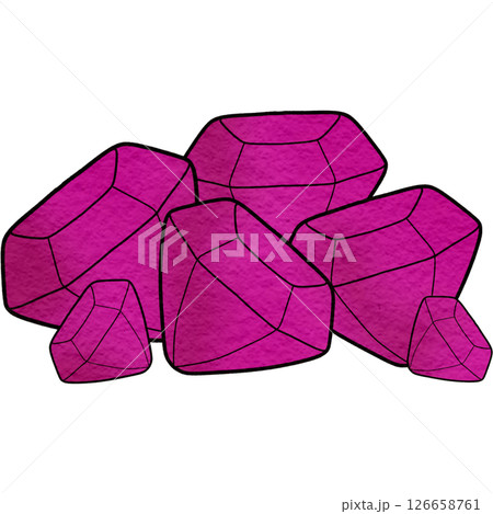 The illustration of a diamond 126658761