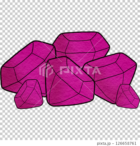 The illustration of a diamond 126658761