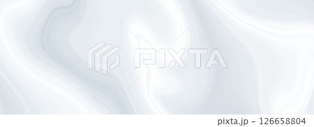 White grey marble texture background. Pastel smoky geode pattern. Light grayish liquid watercolor gradient wallpaper. Fluid wave marble design template for wedding invitation, poster, banner. Vector 126658804