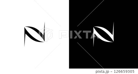 modern and sophisticated letter N initials logo design modern and sophisticated letter N initials logo design 126659305