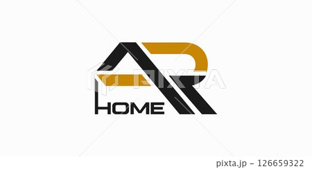 Unique and strong letter AR real estate logo design Unique and strong letter AR real estate logo design 126659322