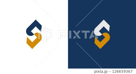 Modern and unique S initial logo design 126659367