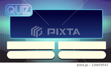 Neon Quiz Game Show Interface Design 126659541
