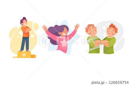 Celebrating Achievements Kids in Joyful Moments Filled with Laughter and Excitement Today 126659754