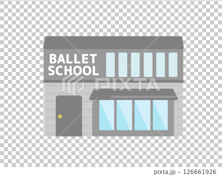 Ballet class illustration building 126661926