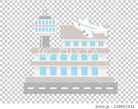 機場飛機建築插圖 126661932