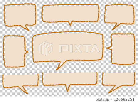 Crayon material hand-drawn balloon set Crayon material hand-drawn balloon set 126662251