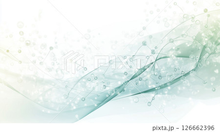 Chemical bonds in vibrant digital illustration, suitable for background and concept usage 126662396