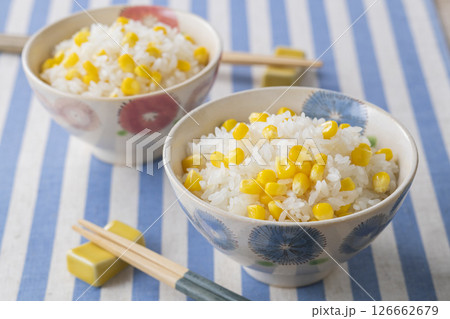 トウモロコシの炊き込みご飯 トウモロコシの炊き込みご飯 126662679