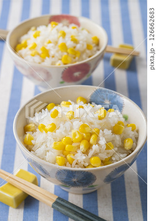 トウモロコシの炊き込みご飯 126662683