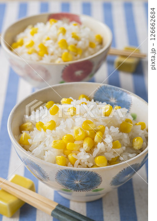 トウモロコシの炊き込みご飯 126662684