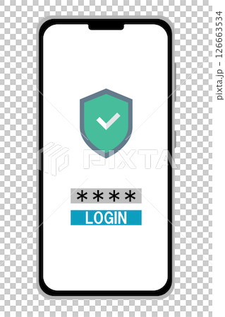 スマートフォン　セキュリティのイメージ 126663534