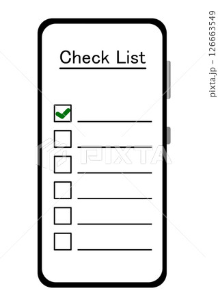 CHECK LIST 　チェックリスト 126663549