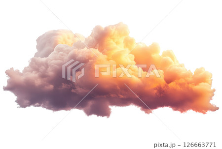 Pink sunset cloud 126663771