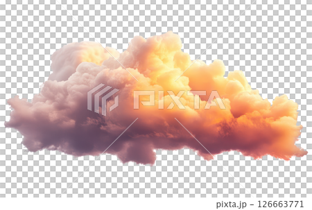 Pink sunset cloud 126663771