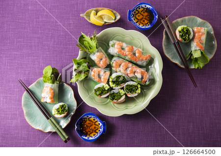 ベビーリーフの生春巻き ベビーリーフの生春巻き 126664500