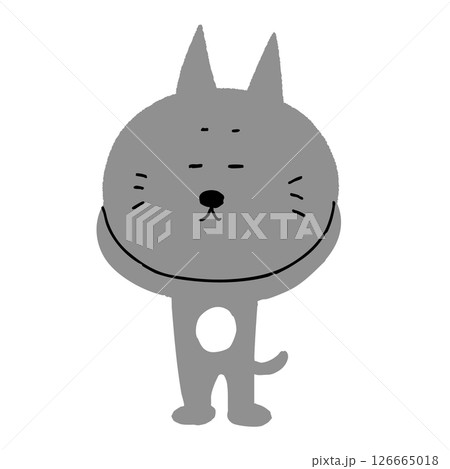 コミカルな猫のキャラクター コミカルな猫のキャラクター 126665018