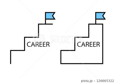 キャリアアップをイメージしたイラスト 126665322