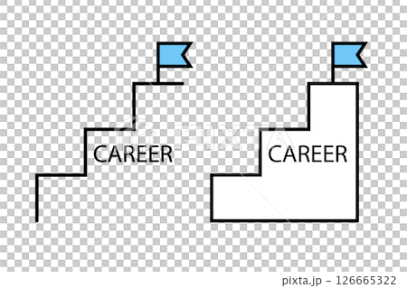 キャリアアップをイメージしたイラスト 126665322