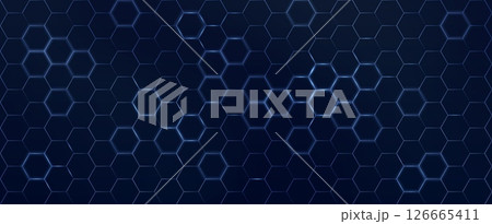 Abstract hexagon pattern background 126665411