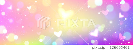 Pastel rainbow gradient background with glitter 126665461