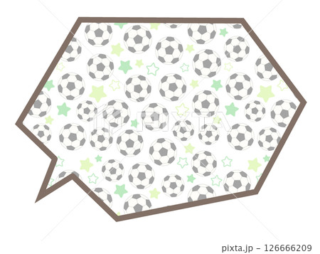 サッカーのフキダシ 126666209