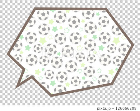 サッカーのフキダシ 126666209