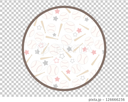 棒球圓框 126666236