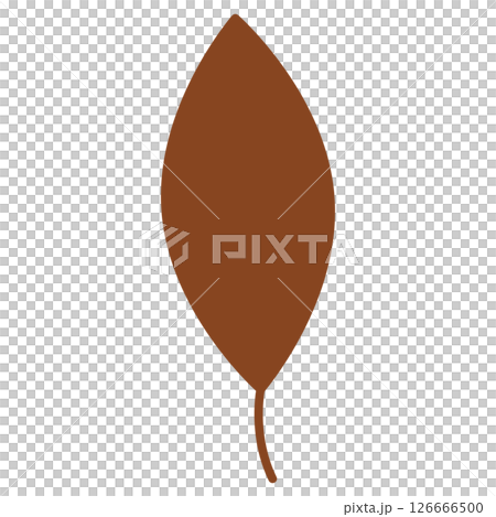 棕色的簡單葉子圖標 126666500