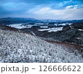 展望台からの冬の山並み 126666622