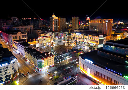 Harbin, CHINA-MAY 02, 2025-Aerial view of Saint Sophia Cathedral in downtown of Harbin, The renowned landmark of Harbin, HeiLongJiang, China. Harbin, CHINA-MAY 02, 2025-Aerial view of Saint Sophia Cathedral in downtown of Harbin, The renowned landmark of Harbin, HeiLongJiang, China. 126666938