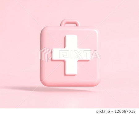 救急箱3Dアイコン風イラスト 126667018