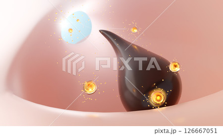 毛根を刺激する成分が届くスカルプケアで発毛を促進する瞬間 毛根を刺激する成分が届くスカルプケアで発毛を促進する瞬間 126667051